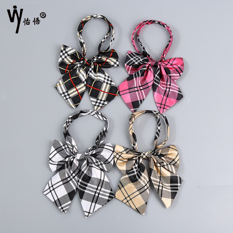 Manufacturers Wholesale Japanese Jk Sailor Uniform College Style Lolita Girly Style Solid Color Plaid Bow Bow Flower details Picture