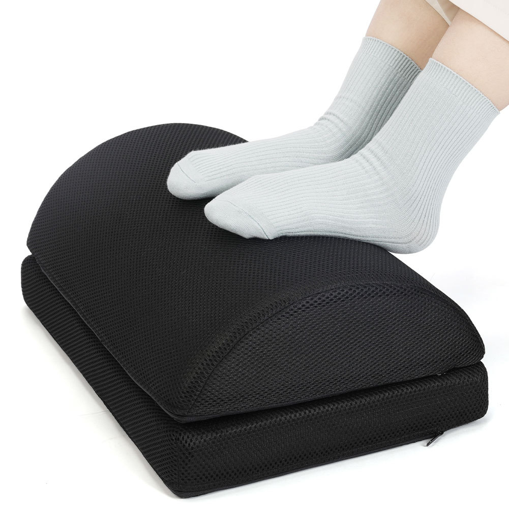 Semi-circular foot pads, eBay Amazon best-selling home double-layer office rest foot pads, footrest foot massage