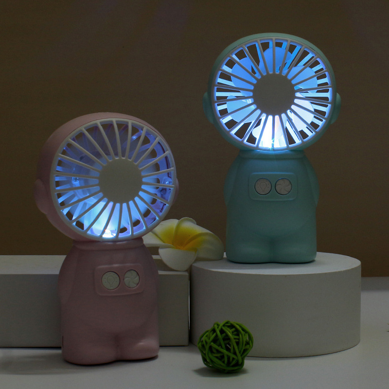 New USB handheld fan, portable outdoor handheld fan, mini creative desktop office charging night light fan Specification drawing