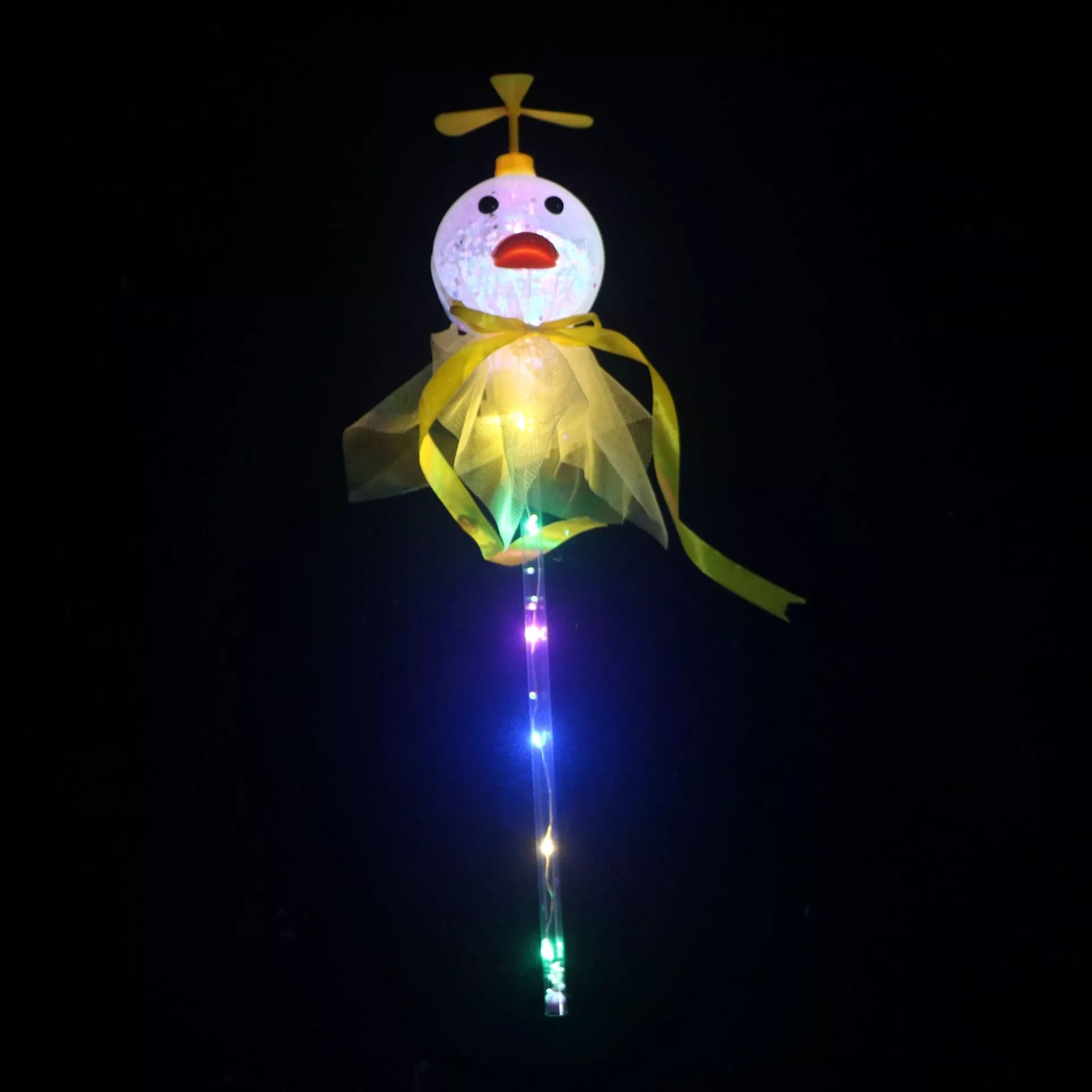 Best-selling glowing yellow duck starry sky Ball, glowing sunflower flash stick, children's cartoon toy flash stick wholesale price Item Picture