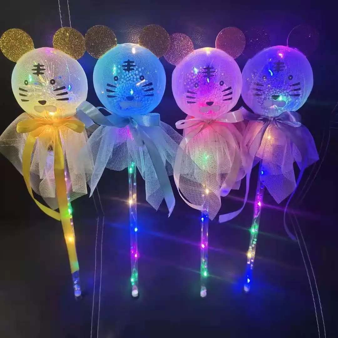 Best-selling glowing yellow duck starry sky Ball, glowing sunflower flash stick, children's cartoon toy flash stick wholesale price details Picture