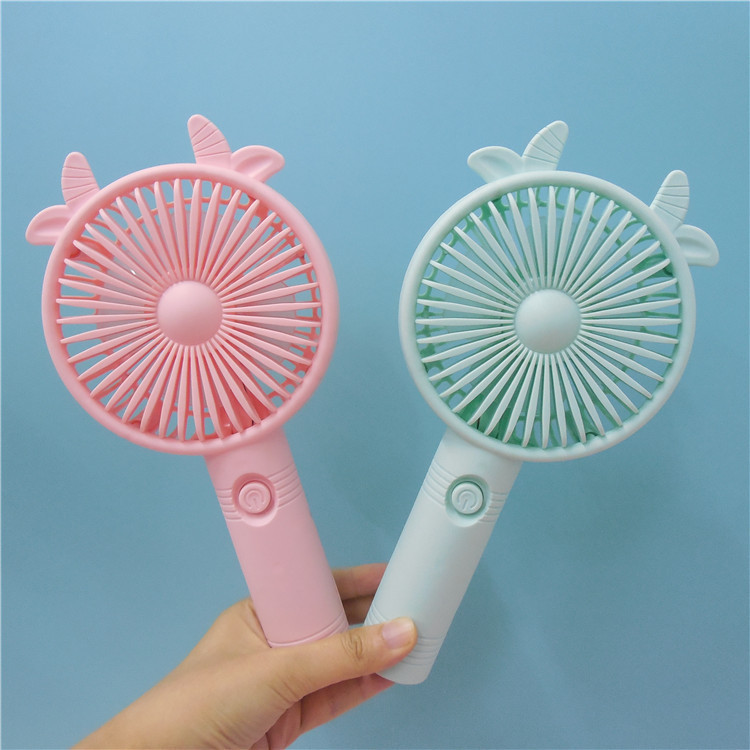 Factory direct sales of USB charging mesh cover small fan, desktop with base, office and home fan, outdoor handheld portable Specification drawing