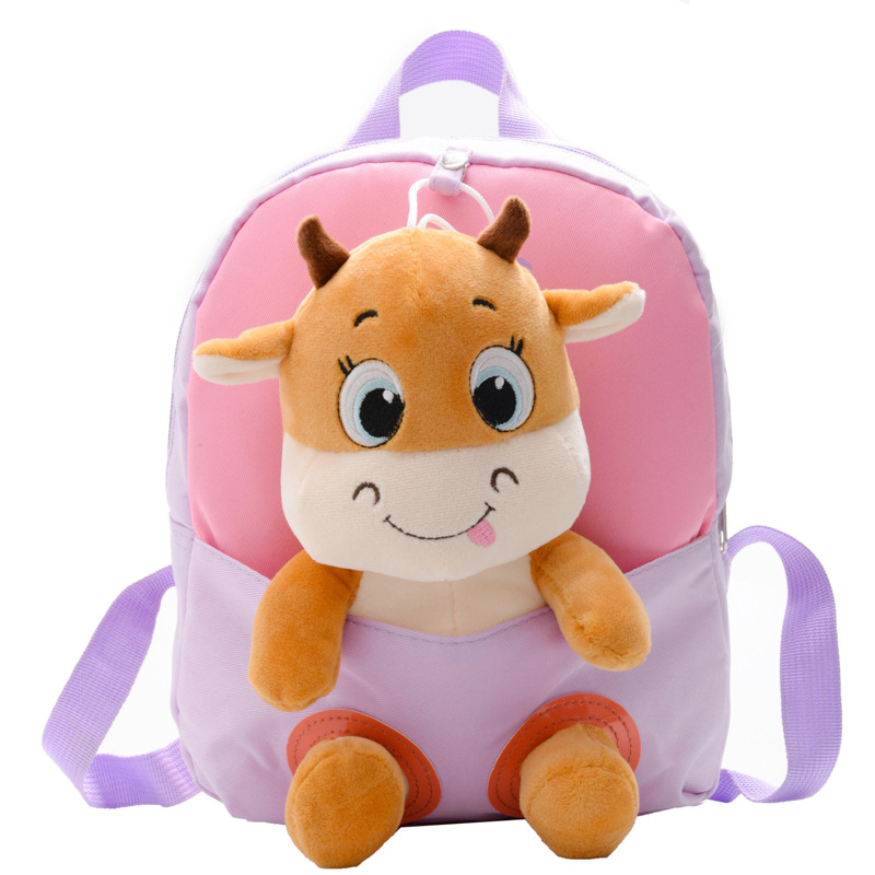 2022 New style Niu Niu Children's schoolbag, backpack, Cartoon bag, cute and adorable Niu Cartoon mini backpack Item Picture