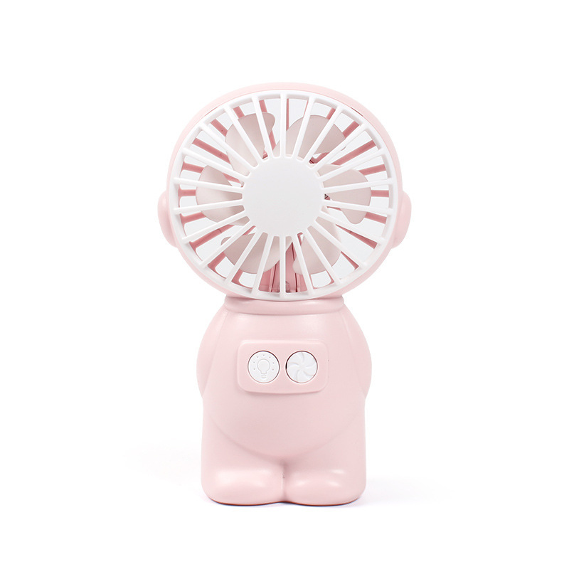 New USB handheld fan, portable outdoor handheld fan, mini creative desktop office charging night light fan Item Picture