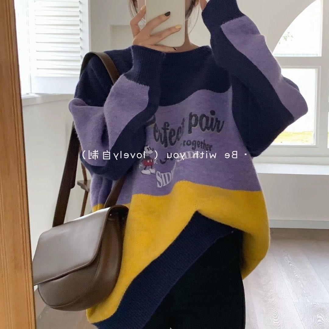 A loose, forest-style, ins retro Hong Kong style new autumn and winter outerwear thick coat with a large cut details Picture