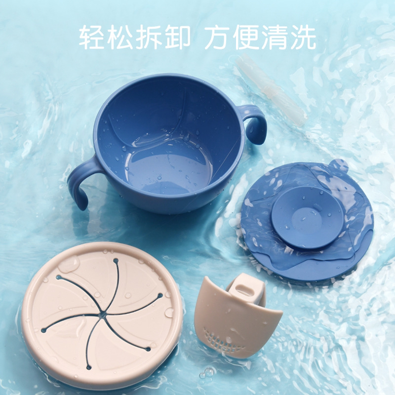 New silicone straw baby bowl for infants and children, suction cup type soup drinking straw bowl Application Scenario