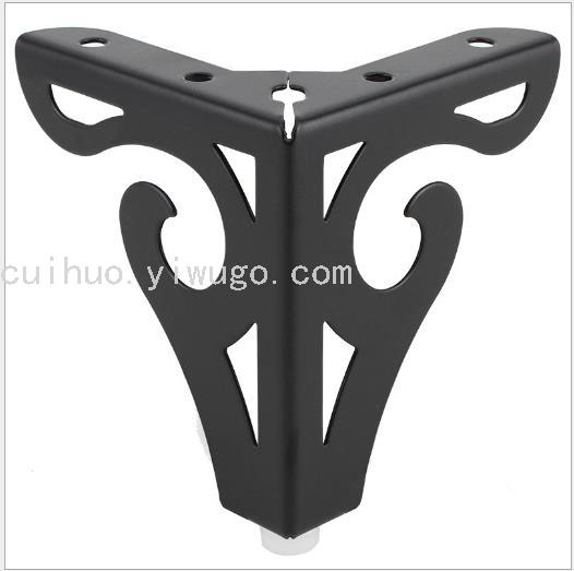 Metal sofa feet iron cabinet feet European coffee table legs hollowed out flush furniture feet colorful large flower feet