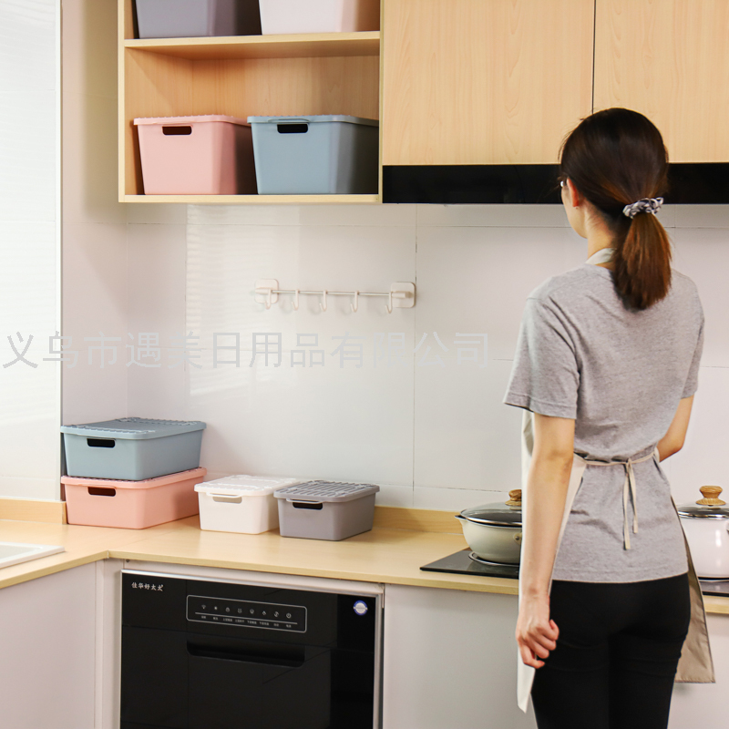 سلة من البلاستيك، سلة من مستحضرات التجميل في الحمام، سلة من الوجبات الخفيفة في المطبخ Item Picture