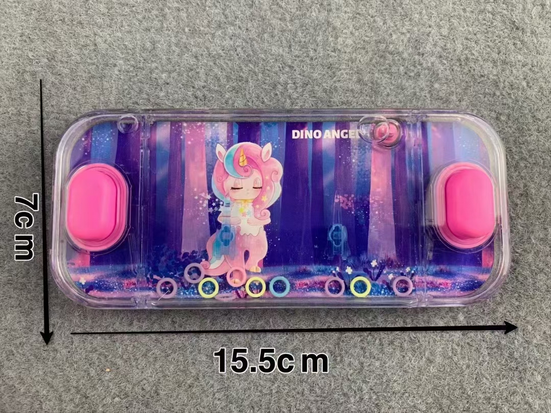 【 Special Offer 】 Brand new original 3C Sleeping Spirit Unicorn water Machine ring game machine with soft rubber and transparent double keys Item Picture