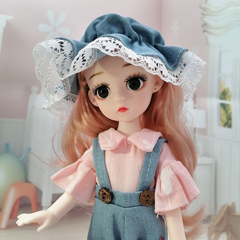 Children's role-playing costume simulation BJD exquisite doll toy 12-inch doll girl mixed dress girl gift Specification drawing
