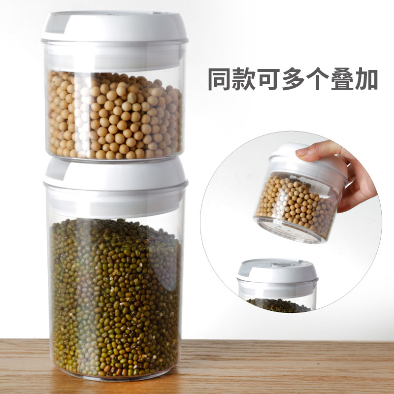 Sealed cans, easy-to-clasp cans, kitchen plastic food storage boxes, large dried fruit, biscuit and grain storage cans Specification image
