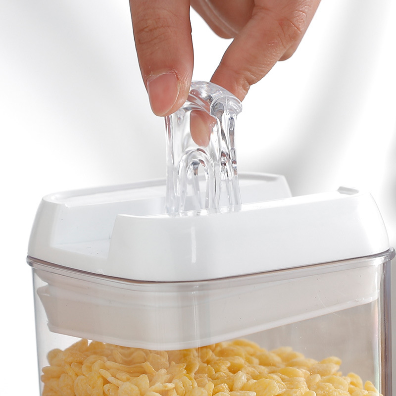 Sealed cans, easy-to-clasp cans, kitchen plastic food storage boxes, large dried fruit, biscuit and grain storage cans Item Picture