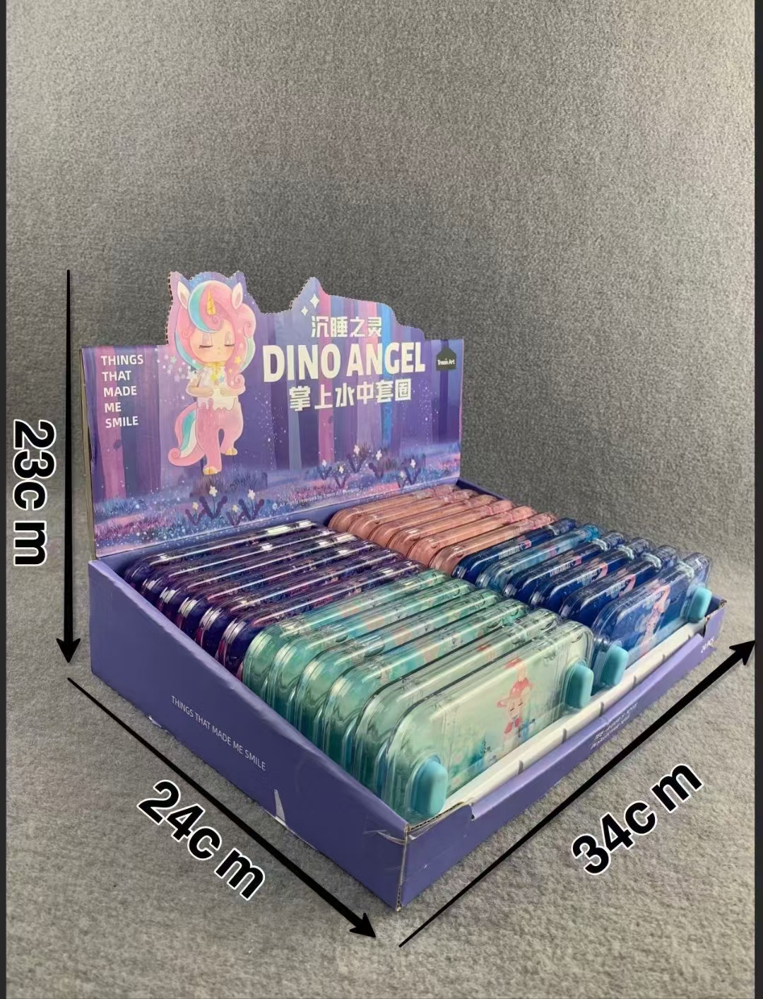 【 Special Offer 】 Brand new original 3C Sleeping Spirit Unicorn water Machine ring game machine with soft rubber and transparent double keys details Picture