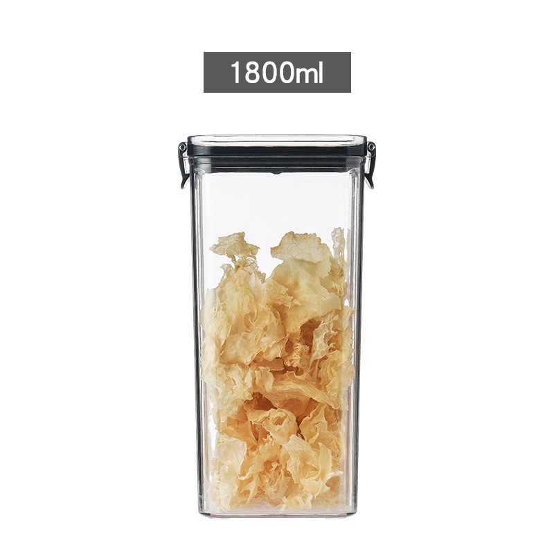 35823 cocina tipo mosquetón plástico sellado lata de almacenamiento de grano multigrano almacenamiento de fideos crisper box easy snap food jar Item Picture