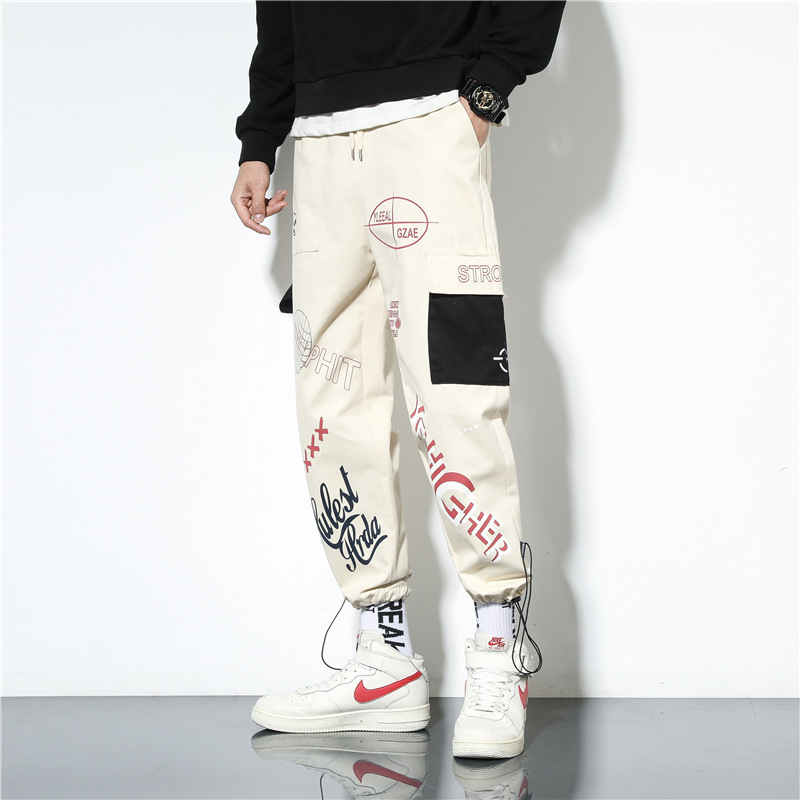 Trendy men's cargo pants, Japanese style, versatile multi-pocket cargo pants for teenagers, tight-fitting pants, trendy casual pants, men's pants Application Scenario