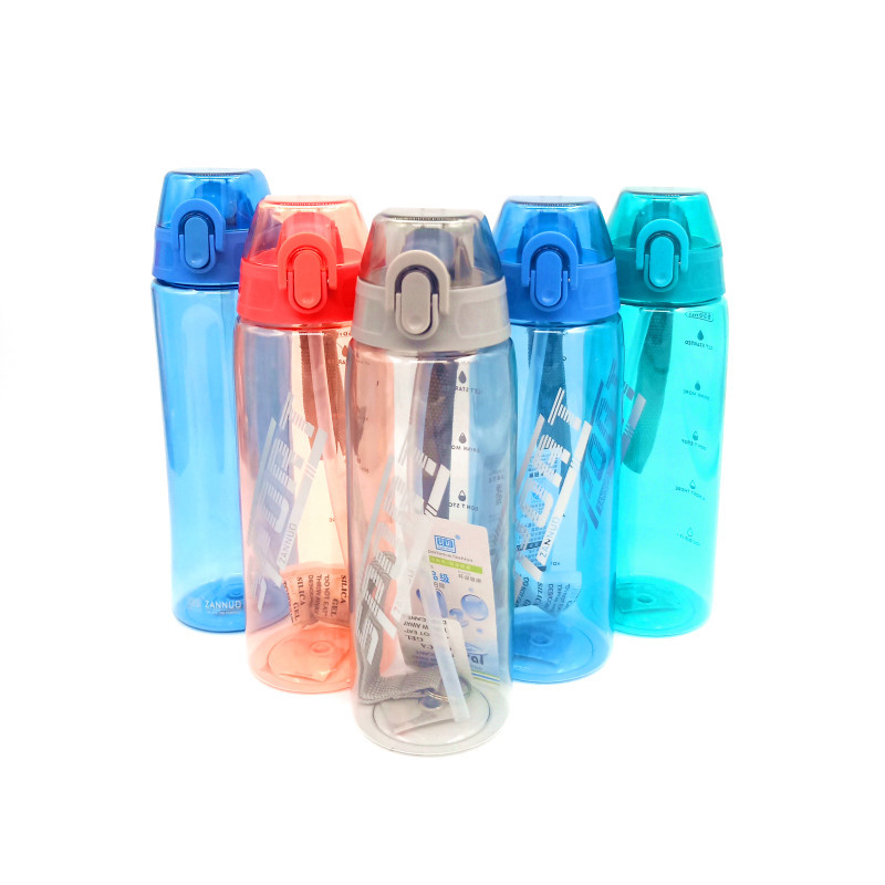 弹跳按钮水杯 创意环保随行杯 学生夏天吸管杯子定制 厂家供应详情图2