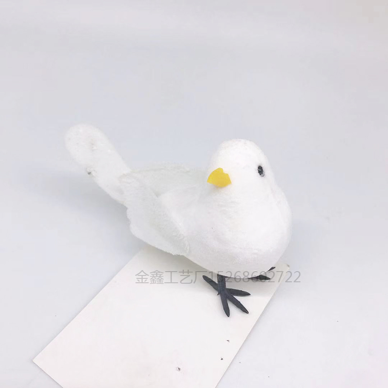 Foam white doves, peace doves with wire claws, Easter wedding decorations, Christmas accessories, wedding shooting props