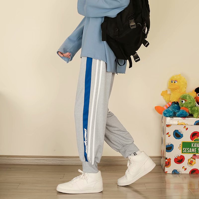 Casual pants for men, Korean style Harajuku style pants, trendy loose bf student sweatpants, trendy brand tight-fitting 9-inch sportswear pants for men Application Scenario