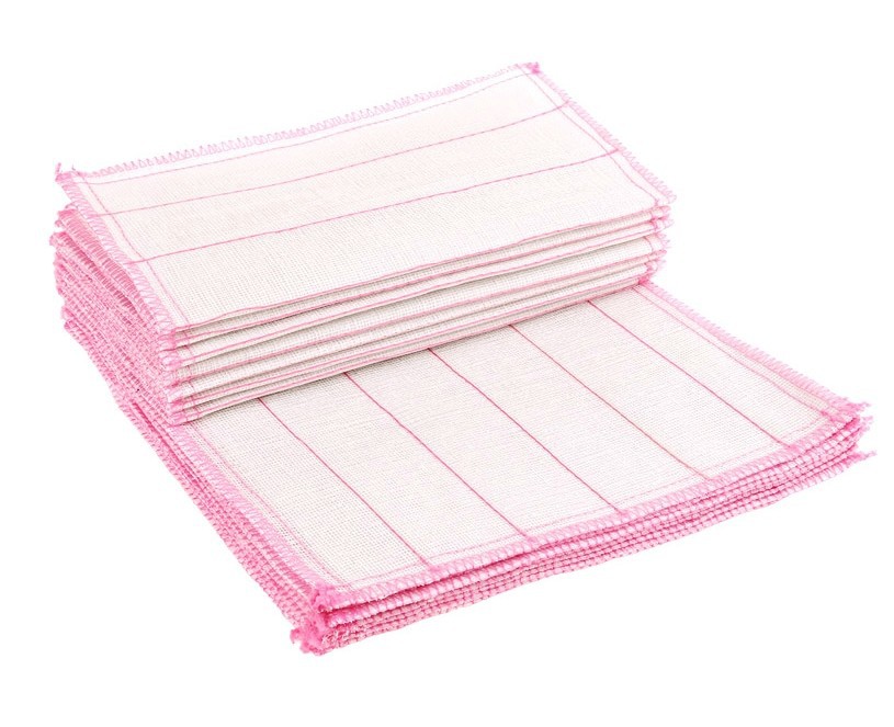 Factory direct sales of non-stick cotton yarn dishcloths, oil-absorbing scouring pads, 5-layer cotton-padded cleaning cloths, and water-absorbing dishcloths details Picture