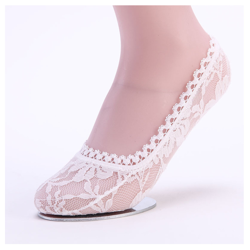 (Foot Charm) Factory direct sales of new sexy Lace stockings, Korean style fashionable floor socks, women's shallow socks Item Picture