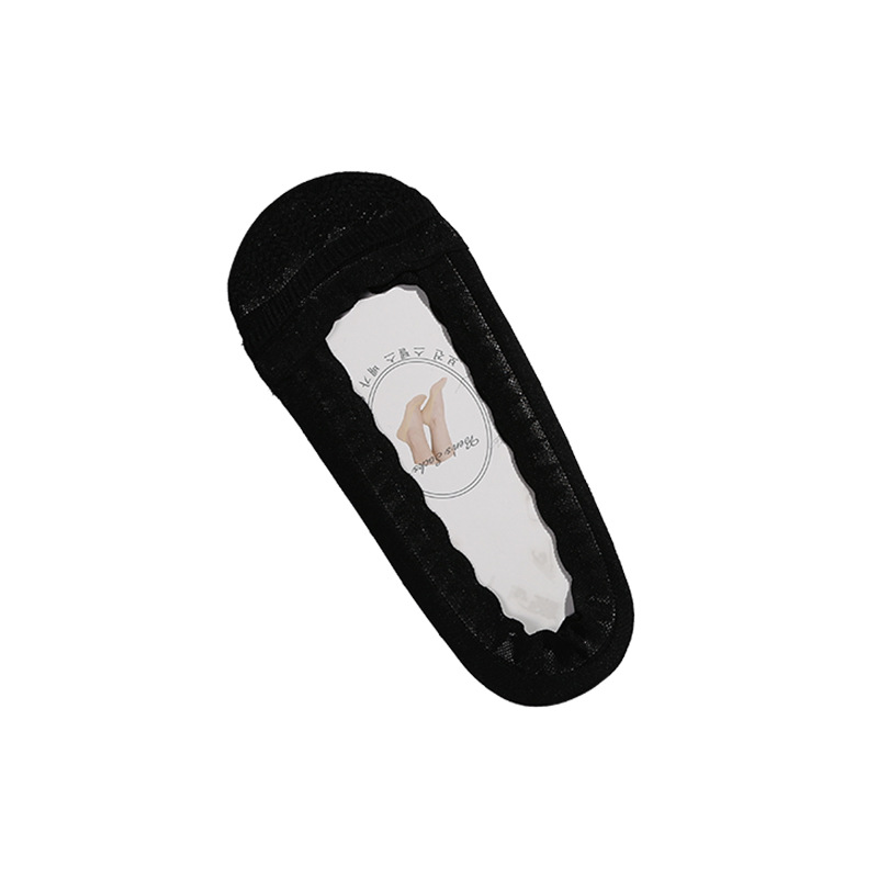 Fish-scale lace boat socks are light, soft, highly elastic, non-rubbing, invisible socks, fashionable, simple, comfortable and anti-slip lining Item Picture