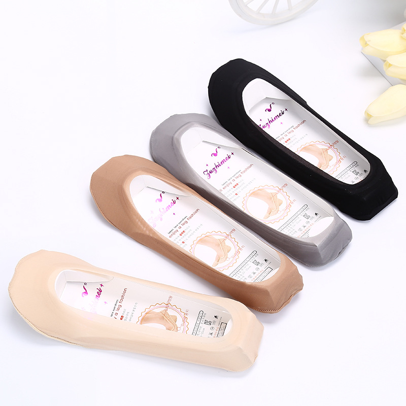 Korean 360-degree ice silk boat socks are comfortable, anti-shedding, ultra-thin and breathable, and are sold directly by the manufacturer Item Picture