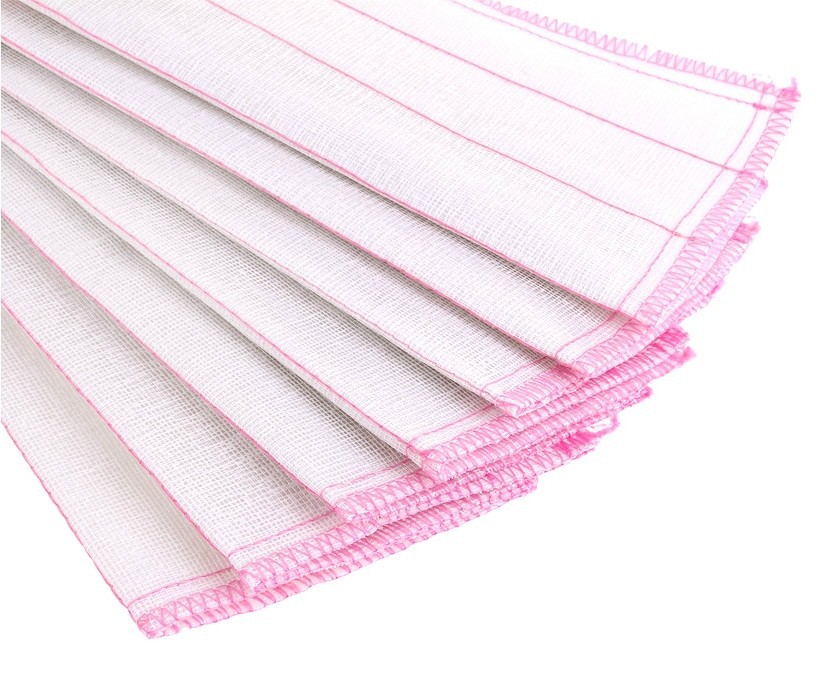 Factory direct sales of non-stick cotton yarn dishcloths, oil-absorbing scouring pads, 5-layer cotton-padded cleaning cloths, and water-absorbing dishcloths Specification image