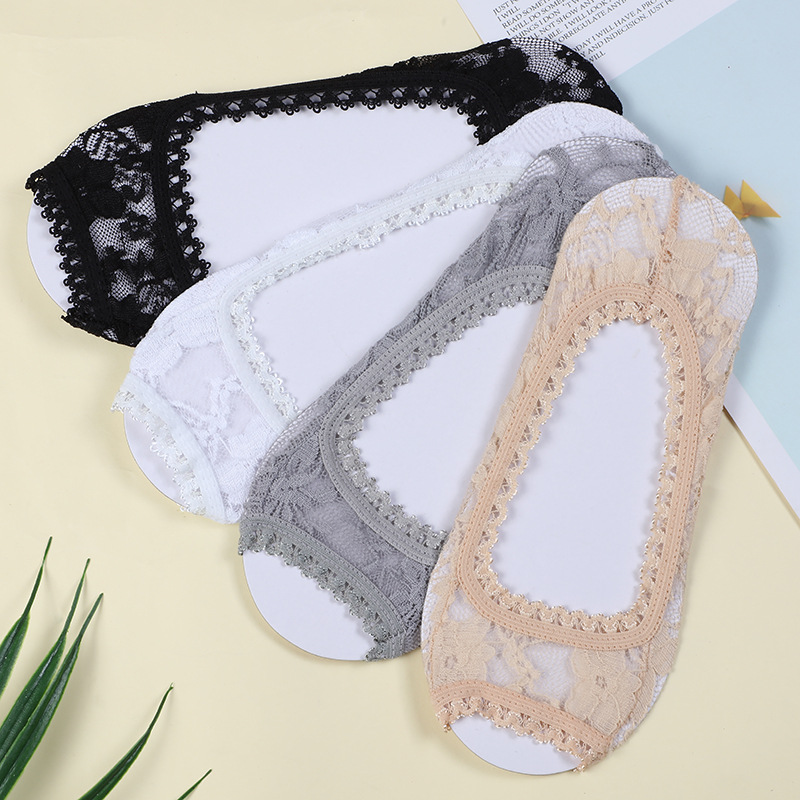 Factory direct sales of breathable, deodorizing, sweat-absorbing, invisible socks, soft, comfortable and anti-slip boat socks in stock, wholesale of bare socks details Picture