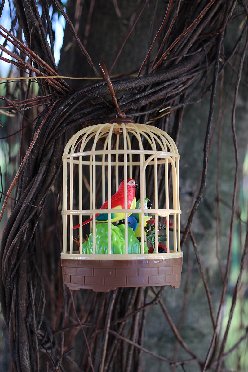 526 Genuine West Knight voice-controlled Sensor Birdcage Simulation Small Double Bird Intelligence Electric Bird wholesale Premium product Application Scenario