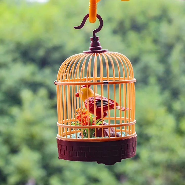 Toy voice-controlled birds, electric birds, and disassemblable voice-controlled birdcages are selling well at street stalls. They are also selling well at park attractions Specification drawing
