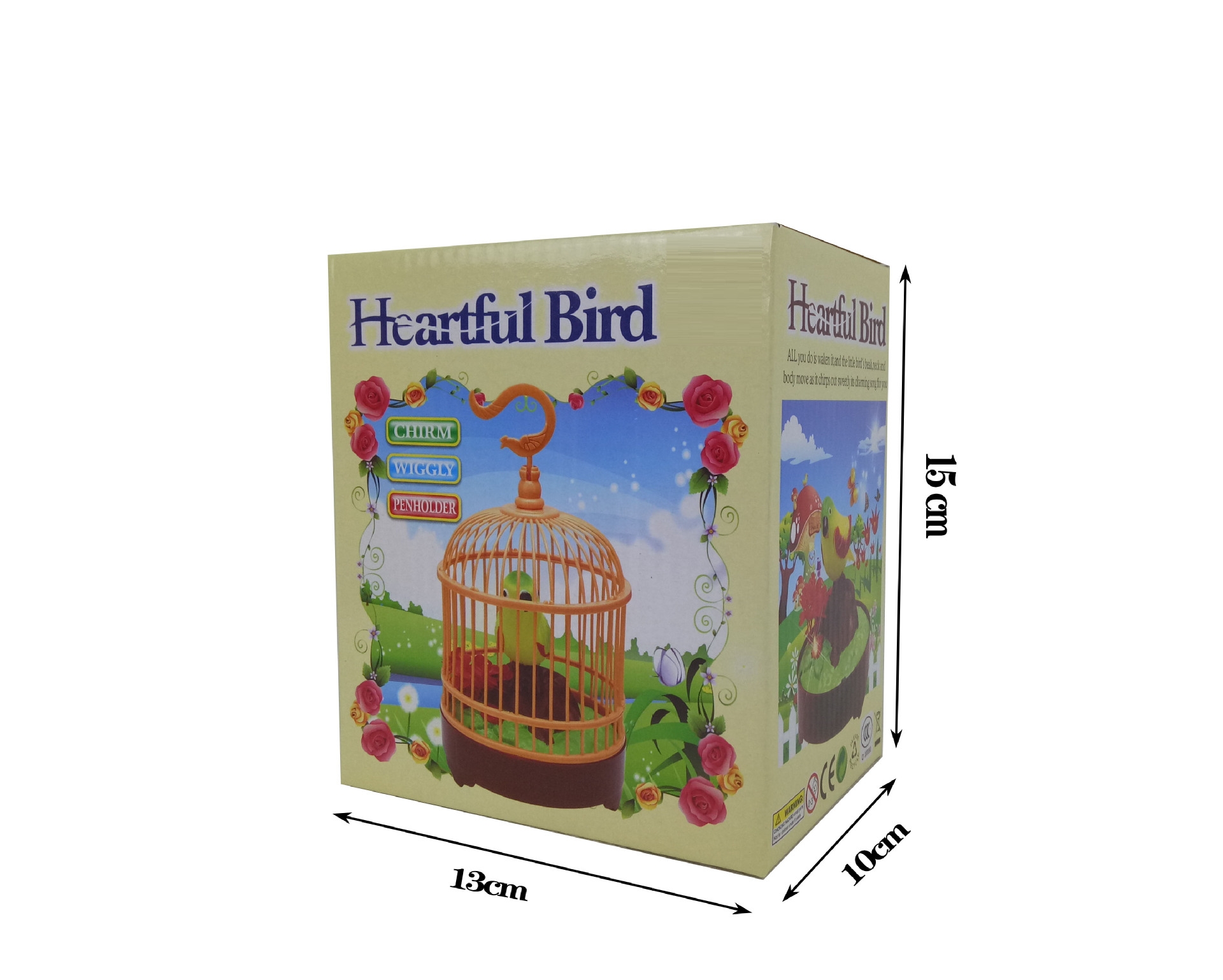 Children's simulated birdcage toys, cross-border foreign trade fun voice-controlled bird recording, simulated voice-controlled birdcage single bird Specification drawing