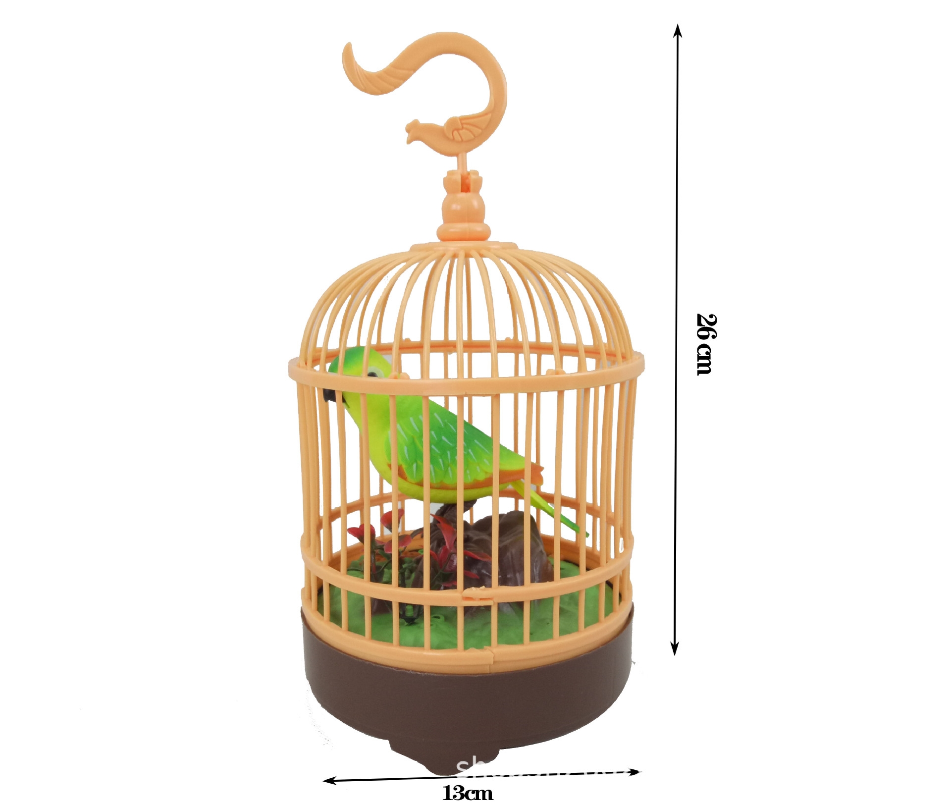 Children's simulated birdcage toys, cross-border foreign trade fun voice-controlled bird recording, simulated voice-controlled birdcage single bird Item Picture
