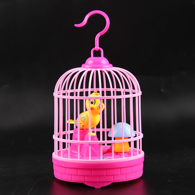 Voice-controlled scenic spots, temple fairs, gifts, mini birdcages, children's toys, sensor stalls, voice-controlled light birdcages, toy birds Application Scenario