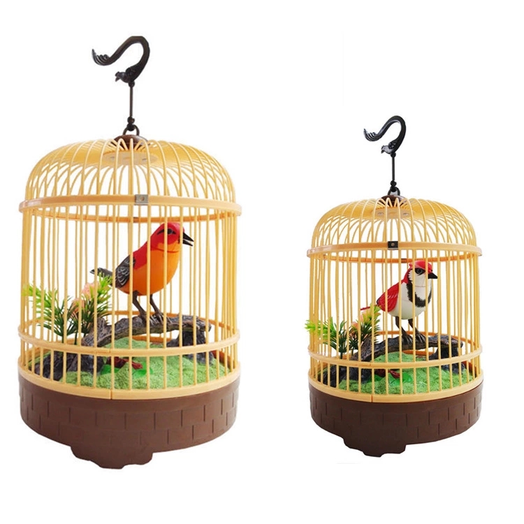 Toy voice-controlled birds, electric birds, and disassemblable voice-controlled birdcages are selling well at street stalls. They are also selling well at park attractions Application Scenario