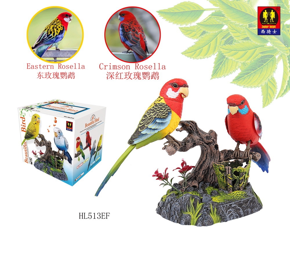 HL513EFGH voice-controlled bird couple bird, genuine West Knight voice-controlled birdcage, street stall night market premium Application Scenario