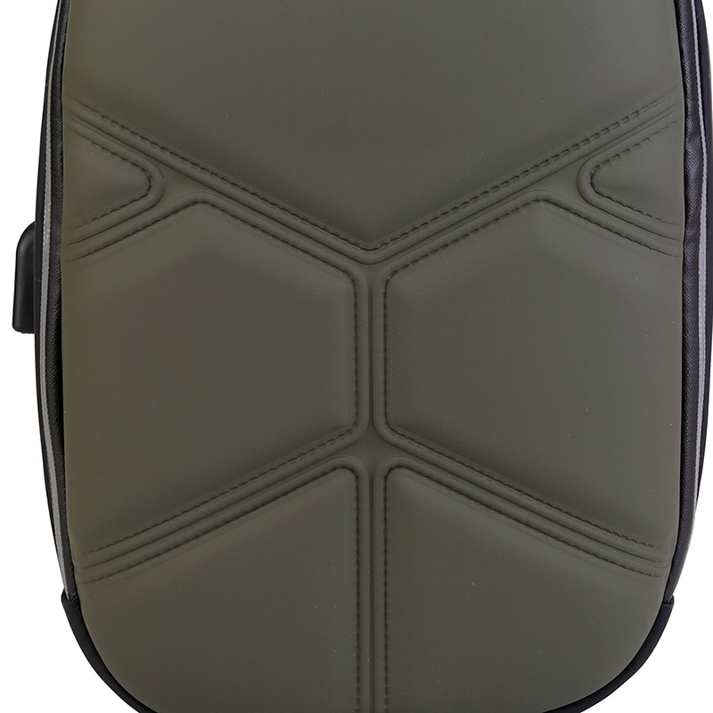 Hard shell schoolbags, crossbody bags, men's chest bags, single-shoulder bags, trendy brand large-capacity backpacks, new men's business style details Picture