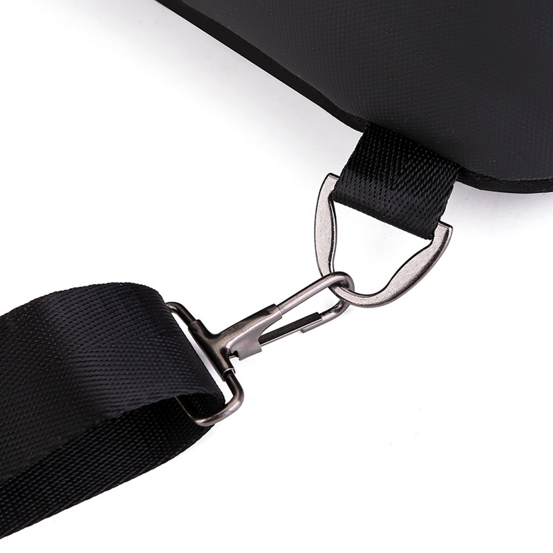 Cross-border men's chest bag, crossbody bag, trendy one-piece, personalized, water-resistant single-shoulder bag, outdoor usb chest bag Item Picture