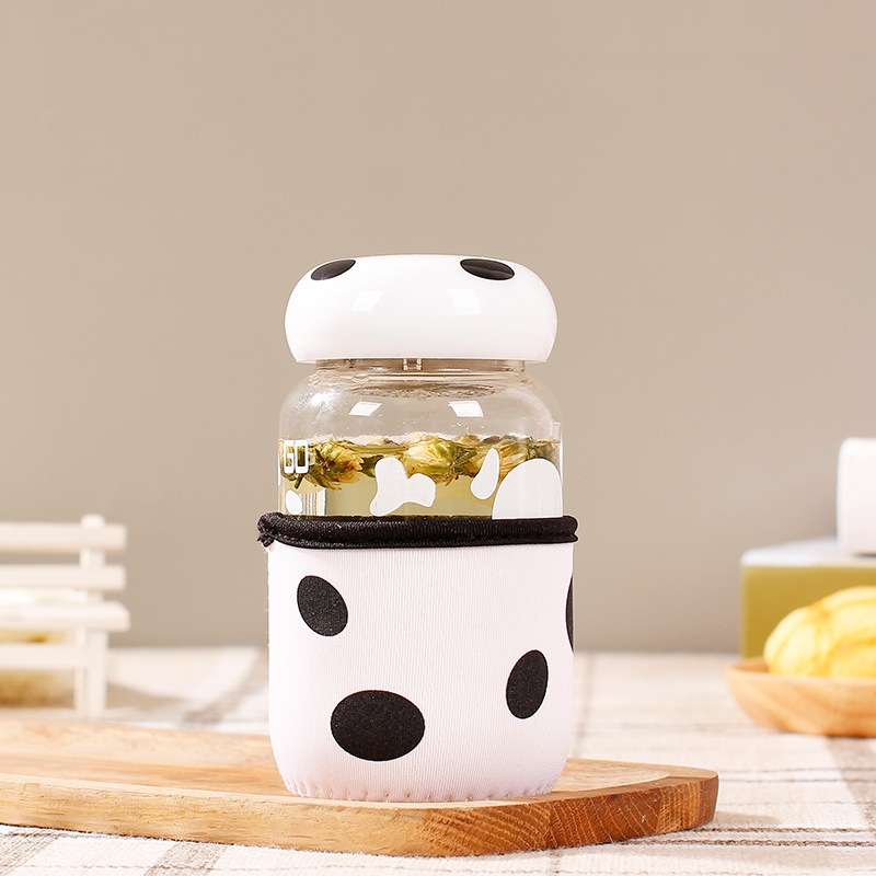 Factory direct sales: Mushroom cups, cartoon glass cups, creative water cups, flower tea cups, advertising gift cups, customized logos Item Picture