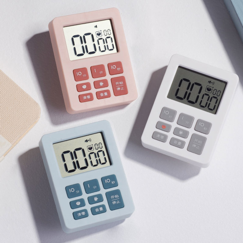 Multifunctional Timer Student Time Manager Kitchen Bedroom Timer Reminder Clock Alarm Clock Baking Timer Application Scenario