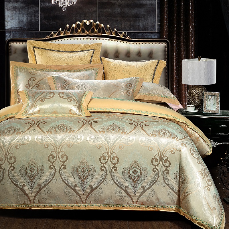 Yiwu Xuege Home Textile Tencel Cotton Jacquard 4-piece Wedding Bedding Set, Silk and Cotton 4-piece Set