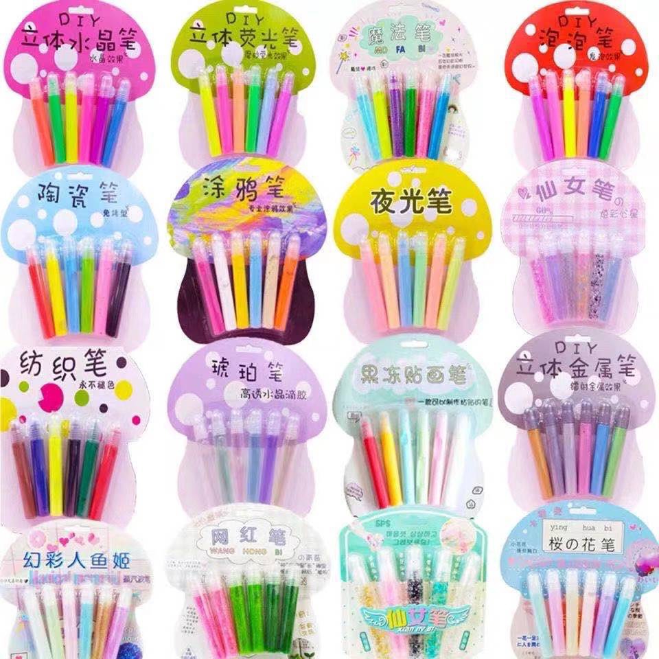 DIY planner, colorful 3D painting, bubble pen, hand graffiti, metal crystal luminous ceramic textile, amber fairy details Picture