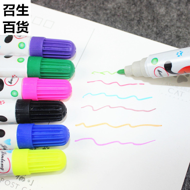 Factory direct sales of 12 watercolor pens, children's drawing and doodling pens, color pens 887-12, one yuan and two yuan supply Application Scenario