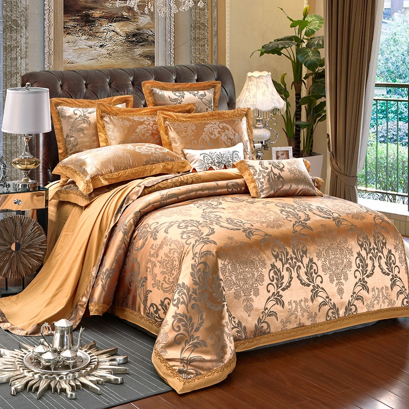 Yiwu Xuege Home Textile Tencel Cotton Jacquard 4-piece Wedding Bedding Set, Silk and Cotton 4-piece Set Application Scenario
