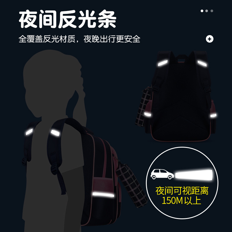 New primary school schoolbag for girls with bow double shoulder bag 1-3-6 grade PU waterproof and weight-reducing children bag Application Scenario