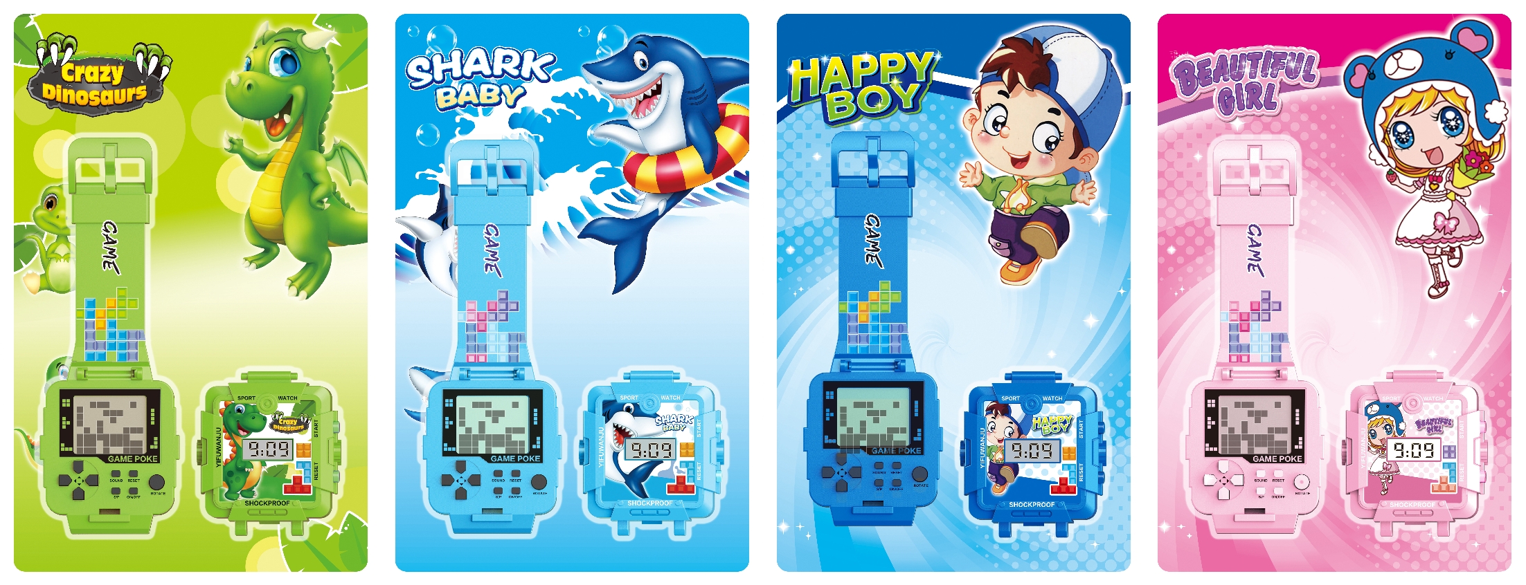 Cross-border children's educational cartoon handheld watches, game consoles, toys, classic retro and nostalgic gashapon Application Scenario