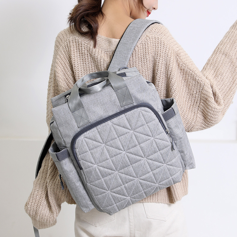 Mummy Bag 2021 New Style, Fashionable, lightweight, printed, multi-functional, large-capacity mother and baby bag, Double shoulder for going out Mom bag details Picture