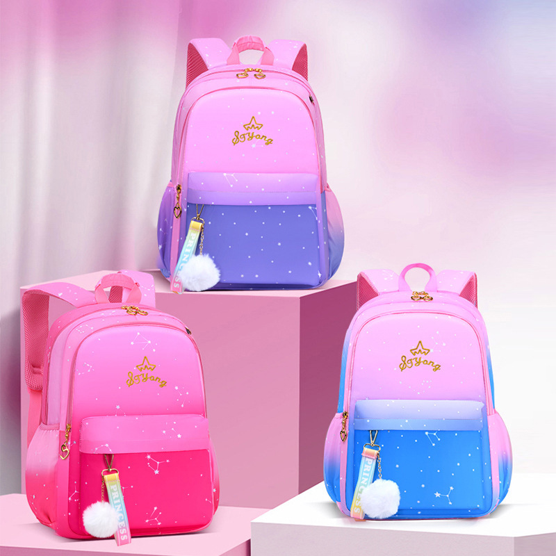 Korean version schoolbag for primary school 1-3-6 grade cute princess children backpack for girls lightweight factory wholesale details Picture