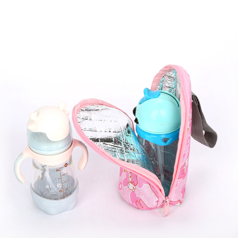 New portable and warm baby bottle insulation bag for going out, a Korean-style baby insulation bag that can be hung on a stroller Specification image