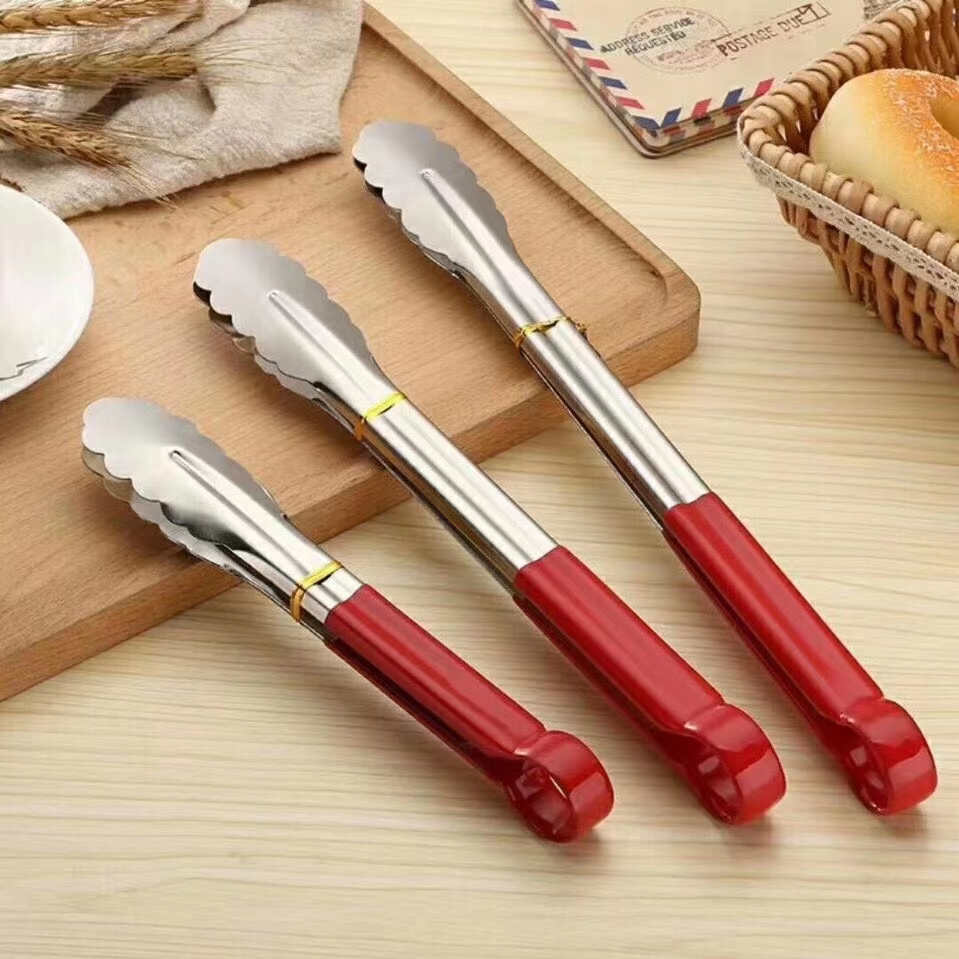 New stainless steel food tongs, bread tongs, cooking tongs and barbecue tongs details Picture