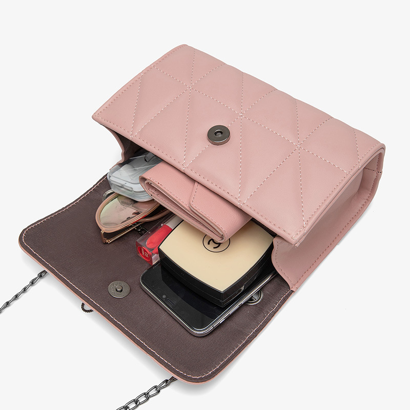 Women's single-shoulder bag 2020 new style letter tassel embroidered square bag, fashionable Japanese and Korean crossbody bag, elegant and versatile in stock Specification image